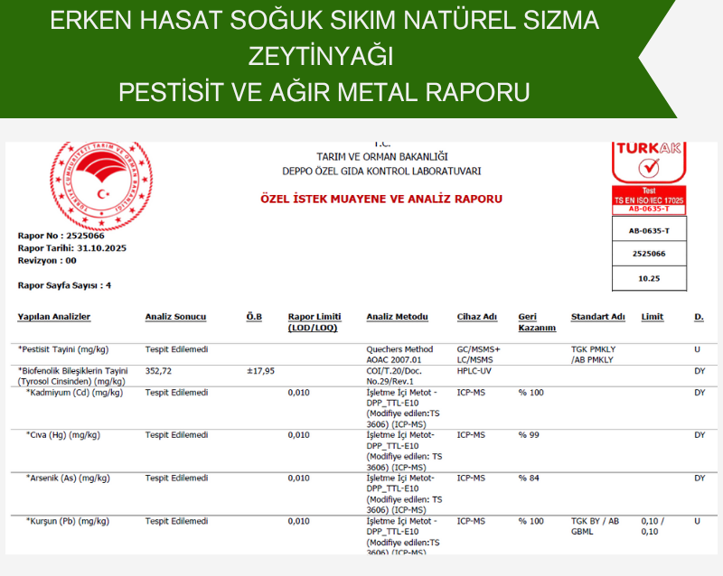 Erken Hasat Natürel Sızma Zeytinyağı 10 Litre Teneke Ambalaj (Filtreli)