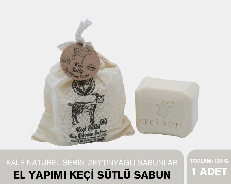 Doğal Keçi Sütlü Taş Dövme Zeytinyağı Sabunu 120 gr