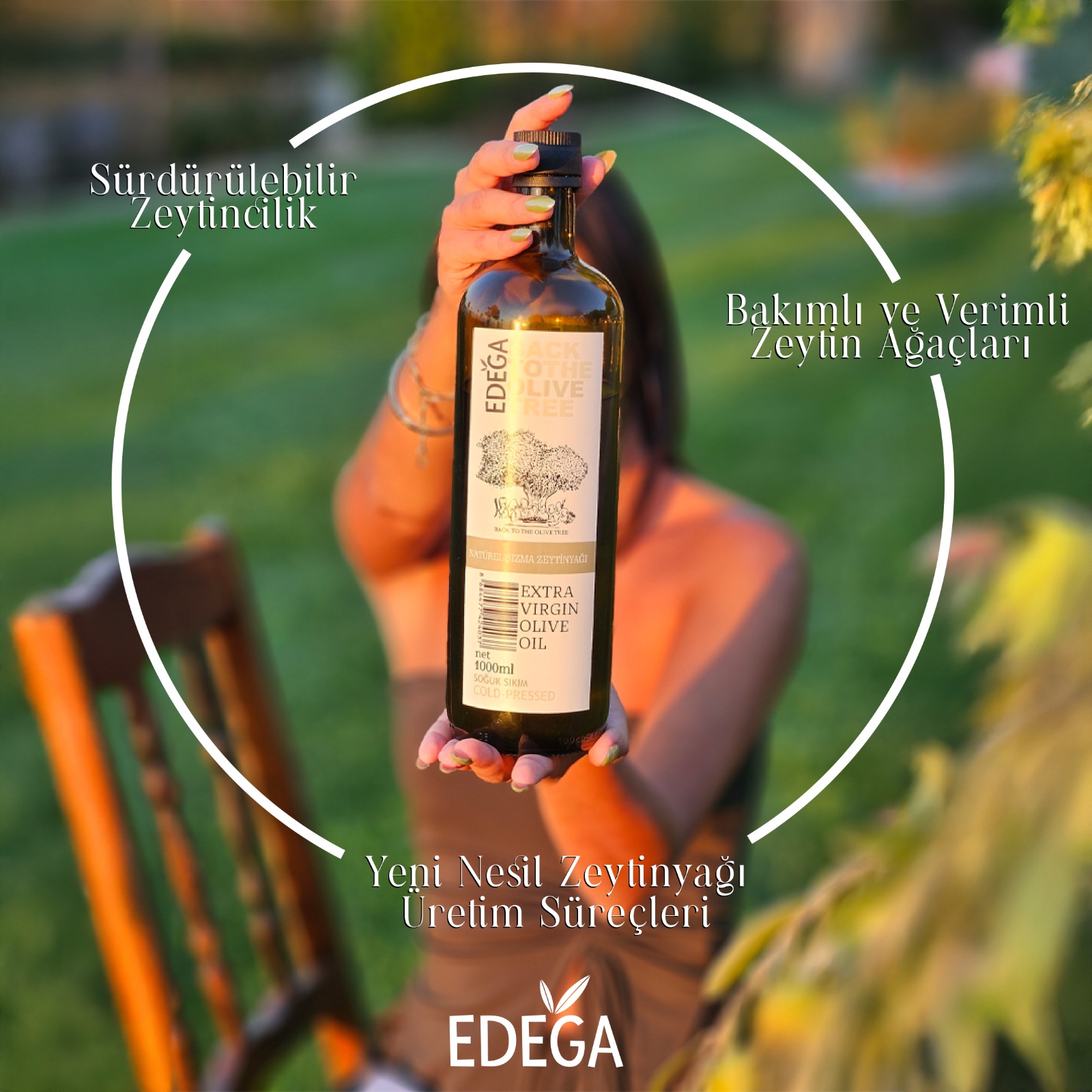 Erken Hasat Natürel Sızma Zeytinyağı 1 Litre Şişe Ambalaj (Filtreli)
