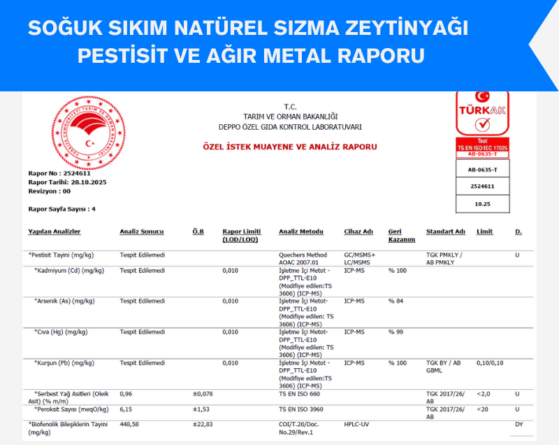 Soğuk Sıkım Natürel Sızma Zeytinyağı 2 Adet 5 Litre Teneke Ambalaj (Filtreli)